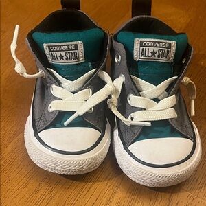 Converse Kids' Teal and Gray Sneakers